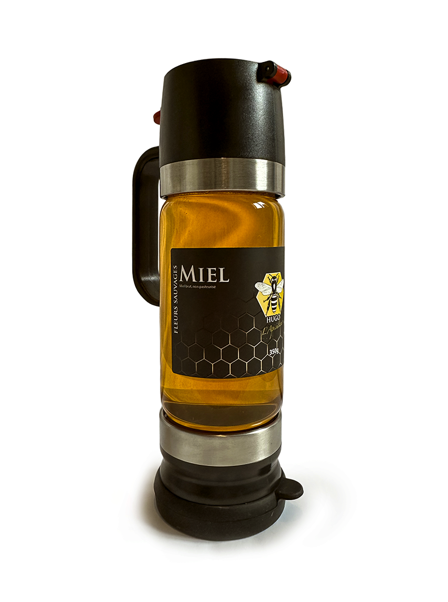 Distributeur à miel + pot de 350 g